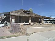 The Meehan/Gaar House was built in 1903 and is located at 200 W. 1st St. Fanne Gaar bought the house in 1920. She became mayor of Casa Grande in 1927, a first for a woman in Arizona. Gaar lived in the house until her death in 1971. It was listed in the National Register of Historic Places in 1985, reference #85000890.