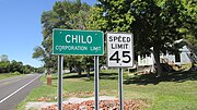Chilo corporation limit sign.