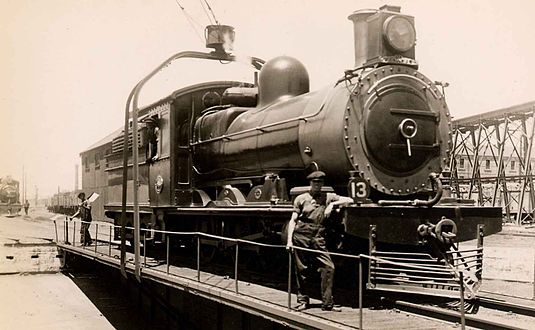 Type XC1 with slatted top on SAR Class 6B, c. 1930