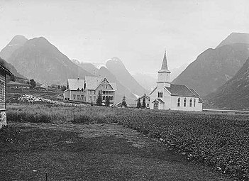 View of the church before the 1931 reconstruction