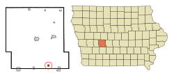 Location of Menlo, Iowa