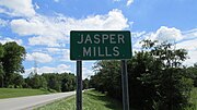 Jasper Mills community sign
