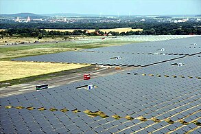 The Waldpolenz Solar Park uses thin-film CdTe-modules.