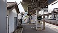 The entrance to the Hitachinaka Seaside Railway platform in June 2017