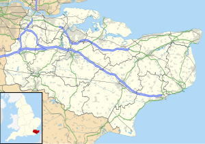 Map showing the location of Ford Palace in Kent