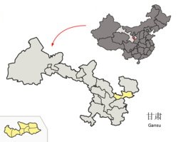 平凉市在甘肃省的地理位置