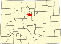 科罗拉多州克利尔克里克县地图