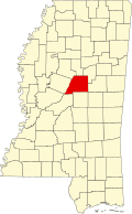 阿塔拉县在密西西比州的位置