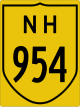 National Highway 954 shield}}
