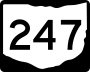 State Route 247 marker