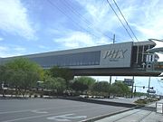 Outside view of the Main Terminal of the PHX Sky Train.