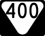 State Route 400 marker