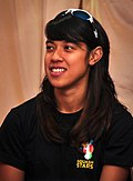 Nicol David during the Squash Stars Meet the Stars session in July 2010