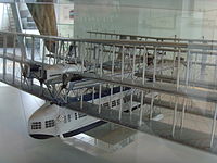 一架放置博物馆展示的卡普罗尼Ca.60模型