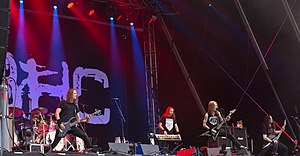 Children of Bodom performing live in 2016