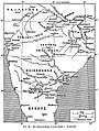 1904 map of diamond fields in India