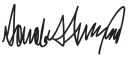 Donald J Trump stylized autograph, in ink