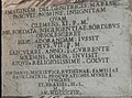 1819 inscription placed by Basilian superior Jordan Mickiewicz recording Pope Clement XI’s installation of the Madonna del Pascolo and a pilgrimage by Pope Pius VII in 1801.