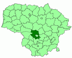 考纳斯区在立陶宛的位置