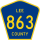 County Road 863 marker