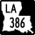 Louisiana Highway 386 marker