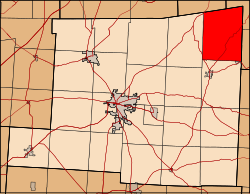 Location of Jefferson Township in Knox County.