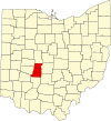 State map highlighting Madison County