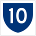 Highway 10 marker