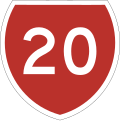 State Highway 20 marker