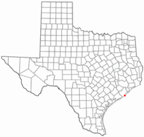 Location of Quintana, Texas