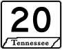 State Route 20 marker