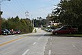 Large number of cars parking along Mowry Road during UF football game