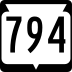 State Trunk Highway 794 marker