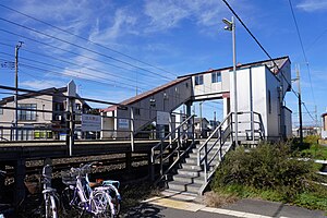 矢田前車站東側出入口(2023年10月)