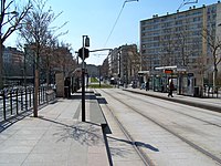 The Montempoivre station of tramway Line 3