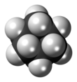 3D structure of a cyclohexane molecule