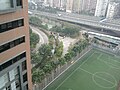 香港理工大学西九龙校园远眺樱桃街公园