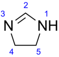 Skeletal formula of imidazoline