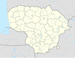 Žagarė is located in Lithuania