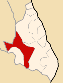 Location of Morcolla in the Sucre province