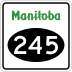 Provincial Road 245 marker