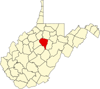 西维吉尼亚州刘易斯县地图