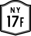 New York State Route 17F marker