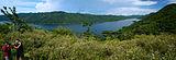 Partial view of Hanabanilla lake from Rio Negro mountain top.