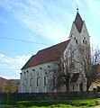 Transylvanian Saxon medieval fortified Evangelical Lutheran church in Prod