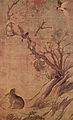 Rabbit and Acorn Jay Birds, signed and dated by Cui Bo, 1061.