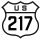 U.S. Route 217 marker