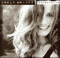 A black-and-white head shot of a smiling woman, with the text "Chely Wright" and "Everything" appearing in white-on-black above her.