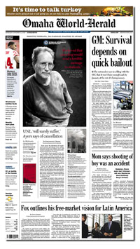 Omaha World-Herald front page