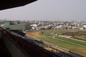 Racecourse view from main grandstand
